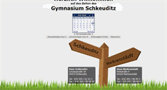Desktop Screenshot of gymnasium-schkeuditz.de