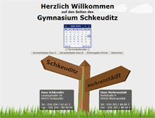 Tablet Screenshot of gymnasium-schkeuditz.de